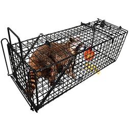 Humane Live Animal Trap 31"X10.5"X11.5" Catch Release Cage f